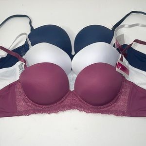 Bundle 3 Pieces Super Extra Push Up Extreme Padded Bombshell Multiway 3 Hook Bra